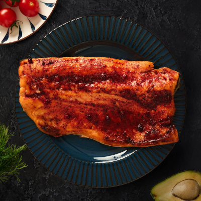 Филе форели в брусничном маринаде (вес 200 гр. -400 гр.)